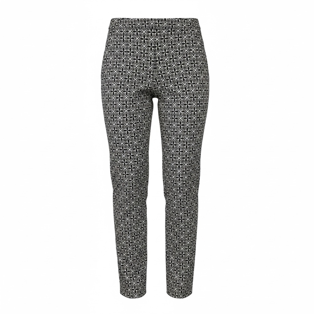 Talbots Hampshire women’s pants black & white geometric‎ print size 10